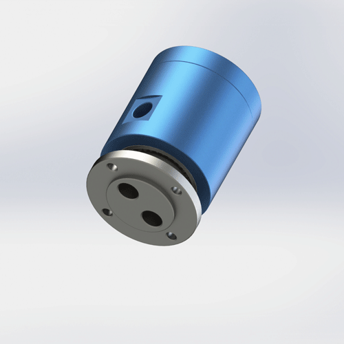 2-in-2-out flange rotary joint for packaging machinery pneumatic rotation