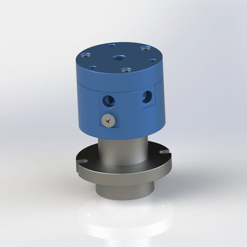 3-channel rotary joint for laser tube cutting machine coolant system