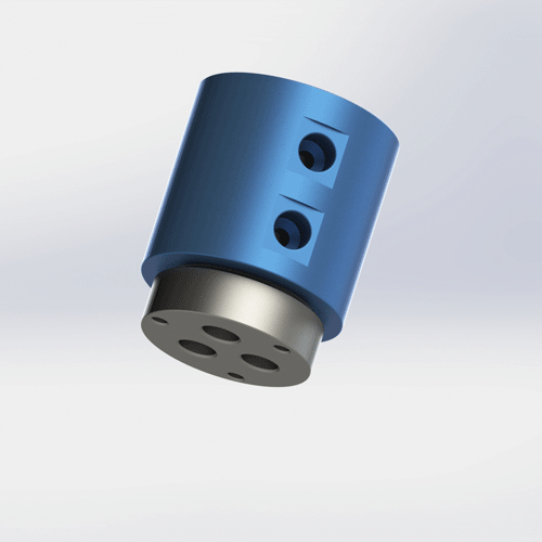 BP-3P-0006 3-in-3-out 6mm orifice G1/4 threaded rotary joint AL6061