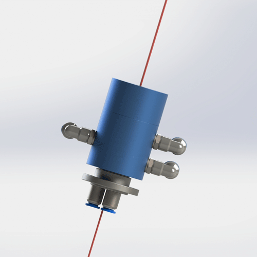 BP-3P-S06-0001 3-in-3-out 6-circuit pneumatic-electric rotary joint flange mount AL6061